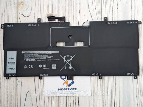 Акумулятор Батарея DELL XPS 13 9365 HMPFH NNF1C 6160 фото
